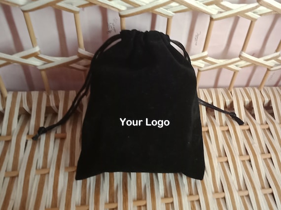 Confezione da 50 sacchetti per gioielli personalizzati, in morbido