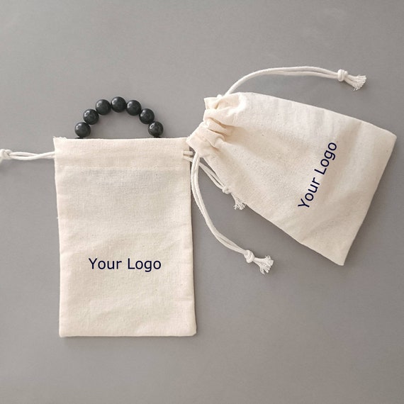 Buy 100 Pcs Jewelry Pouches Personalized,jewelry Bags Custom Logo,pure  Cotton Drawstring Bags With Logo,jewelry Packing Bags Print Logo Online in  India 