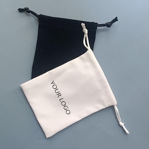 Jewelry Pouches Personalized,Soft Velvet Jewelry Bags With Logo,Jewelry Packing Bags Customed,Color White Jewelry Pouches  Size 3x4 inches
