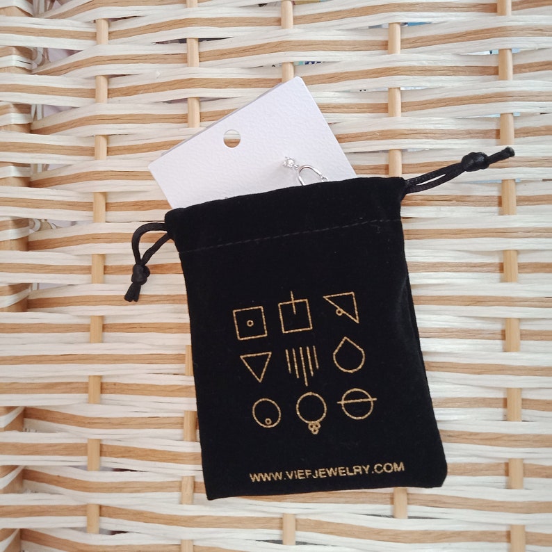 Size 3x4 Inches Jewelry Pouches Personalized black Velvet Etsy