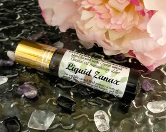 Liquid Xanax Essential Oil Roller, Reiki Crystal Infused, Aromatherapy, Self Care Essentials, Wellness Products, CedarHill Botanicals