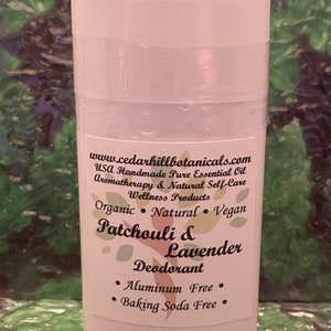 Patchouli Lavender All Natural Deodorant
