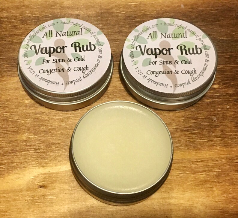 Vapor Rub All Natural Menthol Chest Rub Etsy