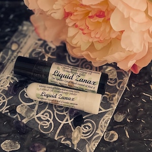 Liquid Xanax Aromatherapy Set, Crystal Infused, Essential Oil Roller, Aromatherapy Inhaler, Mother's Day Gift, CedarHillBotanicals image 3