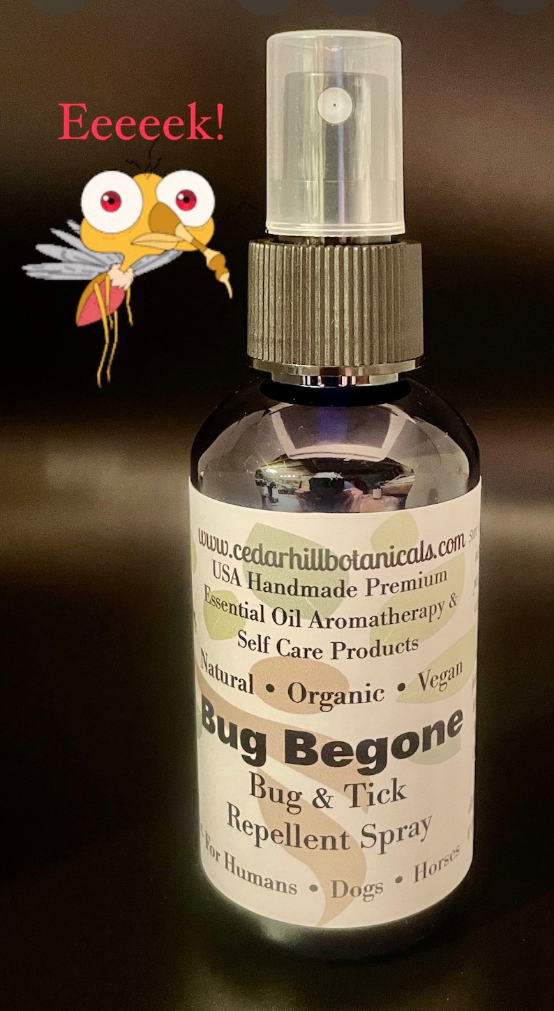 All natural bug and tick repellent spray for humans, dogs and horses. Hand blended with bug repelling pure essential oils.