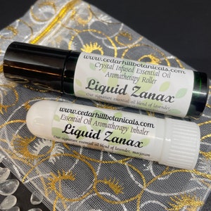 Calming and soothing, Reiki crystal infused essential oil aromatherapy set.