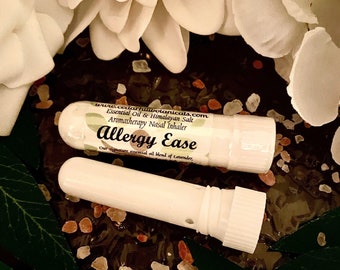 Allergy Relief, Aromatherapy Nasal Inhaler, Pure Essential Oil Sea Salt Blend, Easter Basket Stuffers