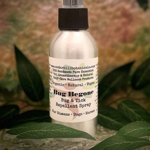 Cedar Hill Botanicals all-natural bug and tick repellent spray, Bug Begone.