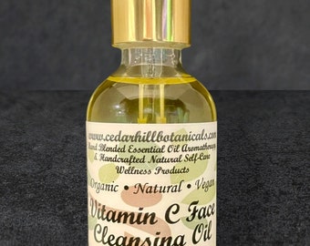 Vitamin C Facial Cleansing Oil, Organic Face Cleanser, For All Skin Types, Cedar Hill Botanicals