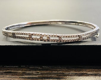 Bride bracelet, bridal jewelry, bridal bracelet, CZ bracelet, silver bracelet, zirconia bracelet, silver bangle, bangle bracelet, bracelet