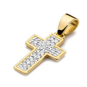 Diamonds Cross Pendant, Diamond Cross Solid Gold 14k, Cross Pendant, certified Diamonds, Christianity Cross, Christianity Gift, Certified