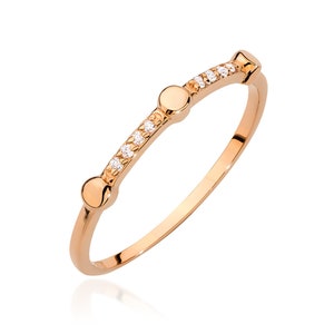 Diamond Band Ring, Diamond Ring 14k, Bridal Band Gold, Diamond Ring for Her, Diamonds Band, Stacking Ring, Wedding Ring, Gift for Her, Gold