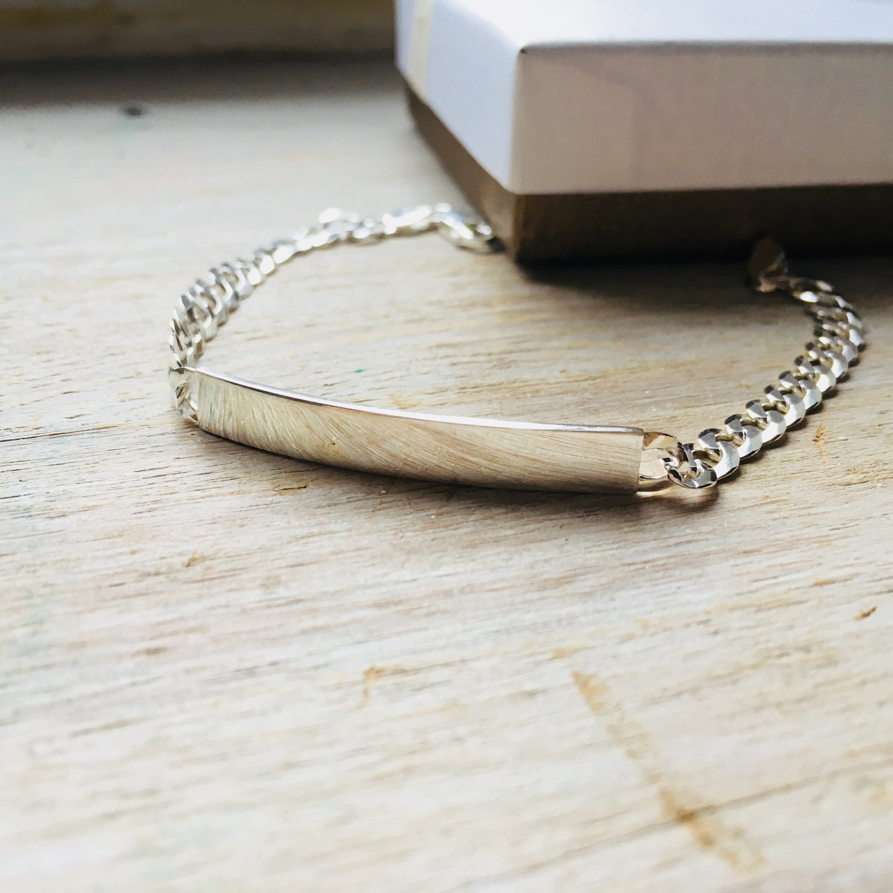 Sterling Silver, Solid Curb Chain, ID Identity, Ladies Gents