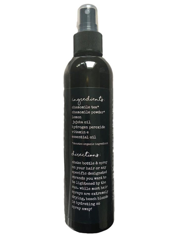 New Natural Hair Lightening Spray Homemade Cruelty Free Etsy