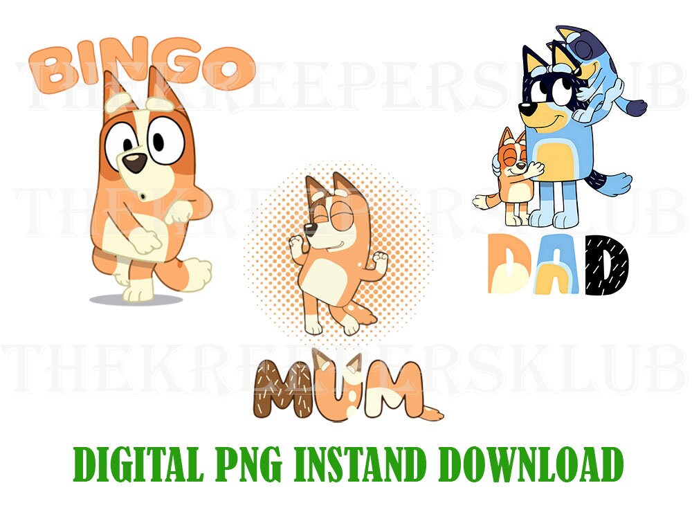 Bluey and Bingo PNG File Birthday Bluey PNG Birthday Bingo - Etsy Ireland