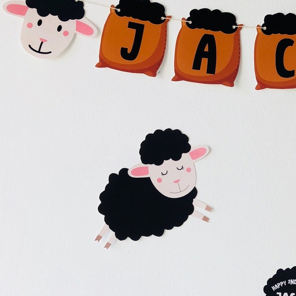 Baa Baa Black Sheep Cut-Out Printable/ Baa Baa Black Sheep Party Decorations Cut-Out Printable