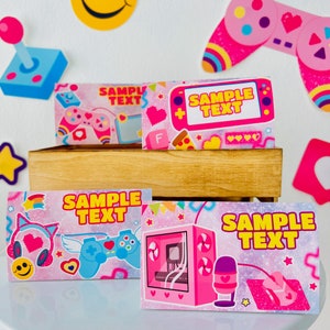 Gamer Girl Party Food Tent Labels Cards Editable Printables/ Pink Video Gaming Party Decoration Food Tent Cards Editable Party Printable