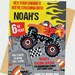 Monster Truck Birthday Invitation Editable, Big Rig Party Bash Invite ...