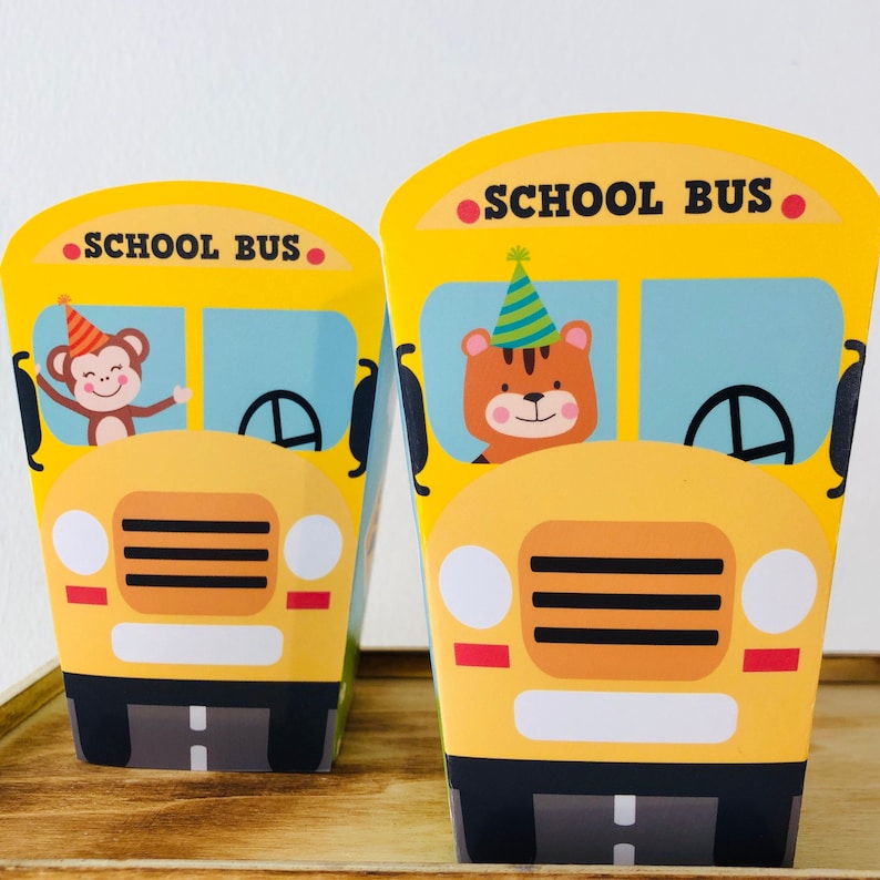 Wheels on the Bus Party Favors