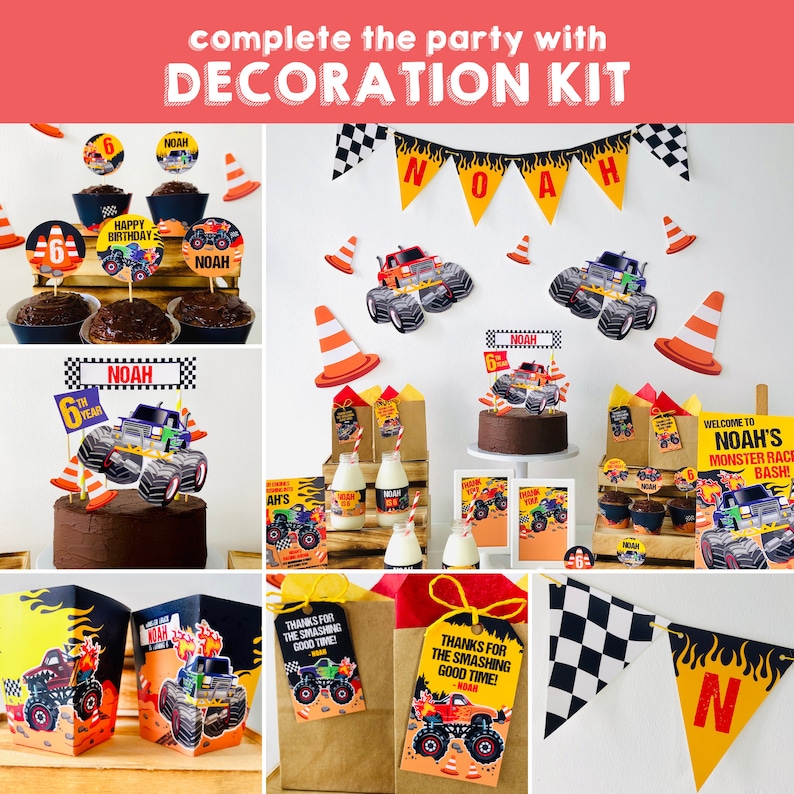 Monster Truck Party Monster Jam Birthday Party