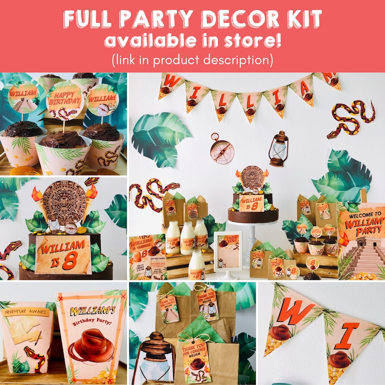 Indiana Jones Party Adventure Explorer Birthday Party