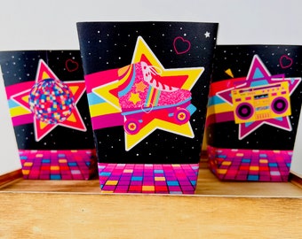 Boîtes de cadeaux pour patinage à roulettes rétro (imprimables)