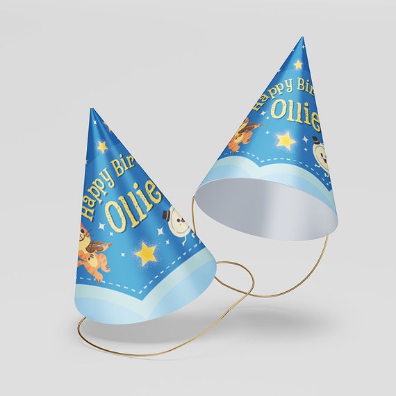 First Birthday Party Hat Template/ Nursery Rhymes Lullabies Birthday ...