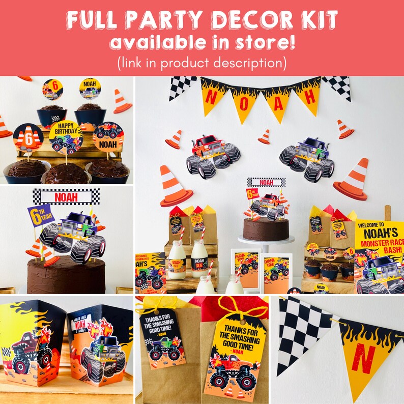 Monster Truck Party Monster Jam Birthday Party