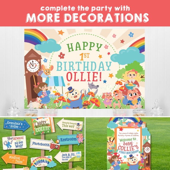 Nursery Rhyme Party Decorations
