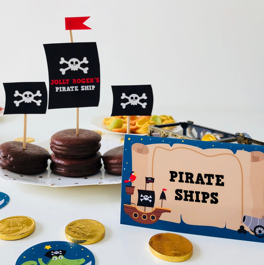 Pirate Party Food Tent Labels/ Food Labels/ Food Cards/ Tent - Etsy