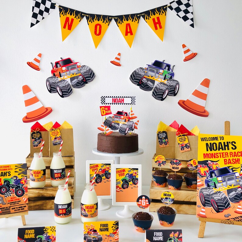 Monster Truck Party Monster Jam Birthday Party