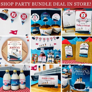 Titanic Themed Birthday Banner EDITABLE Printable | Personalised ...