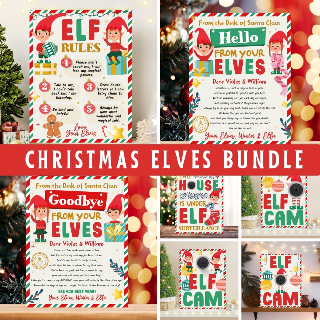 Christmas Elf's Arrival Letter Elf Rules Elf Cam Elf - Etsy