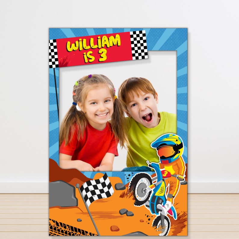 Dirt Bike Party Photo Booth Photo Props