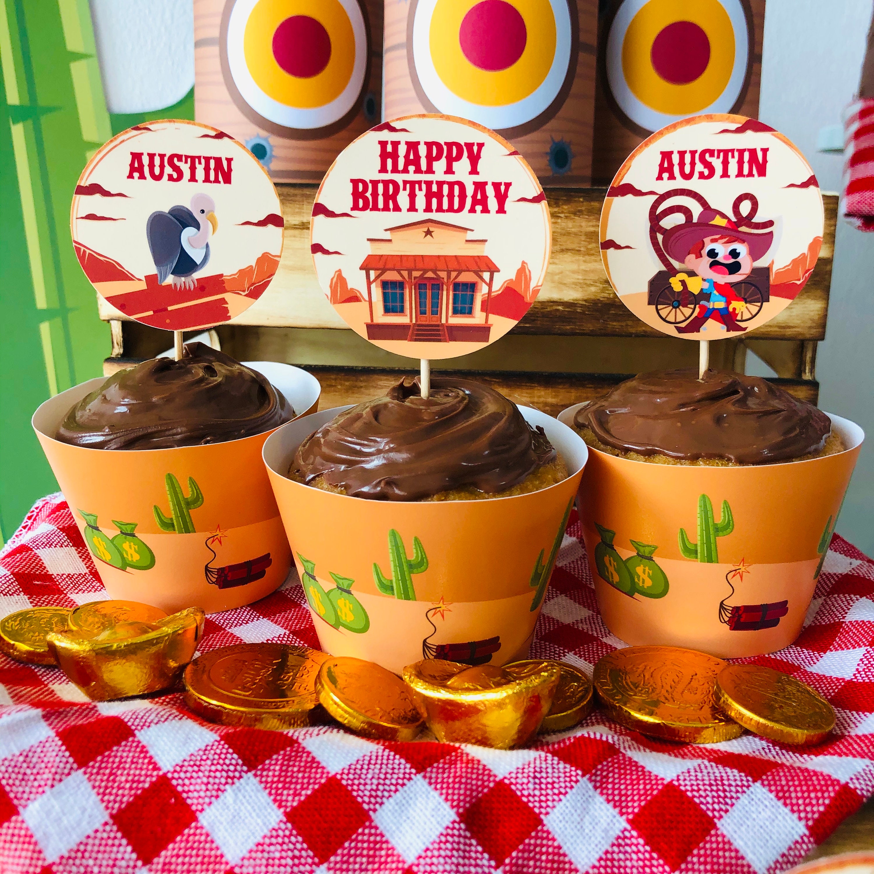 Cowboy Party Printables Editable / Wild West Rodeo Birthday - Etsy