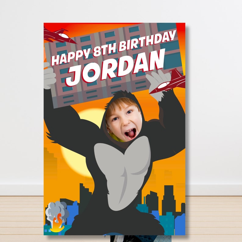 King Kong Party Photo Booth Props| Gorilla Photo Props | Planet of the Apes Party Photo Booth | Party Activity, Party Game, Party Entertainment