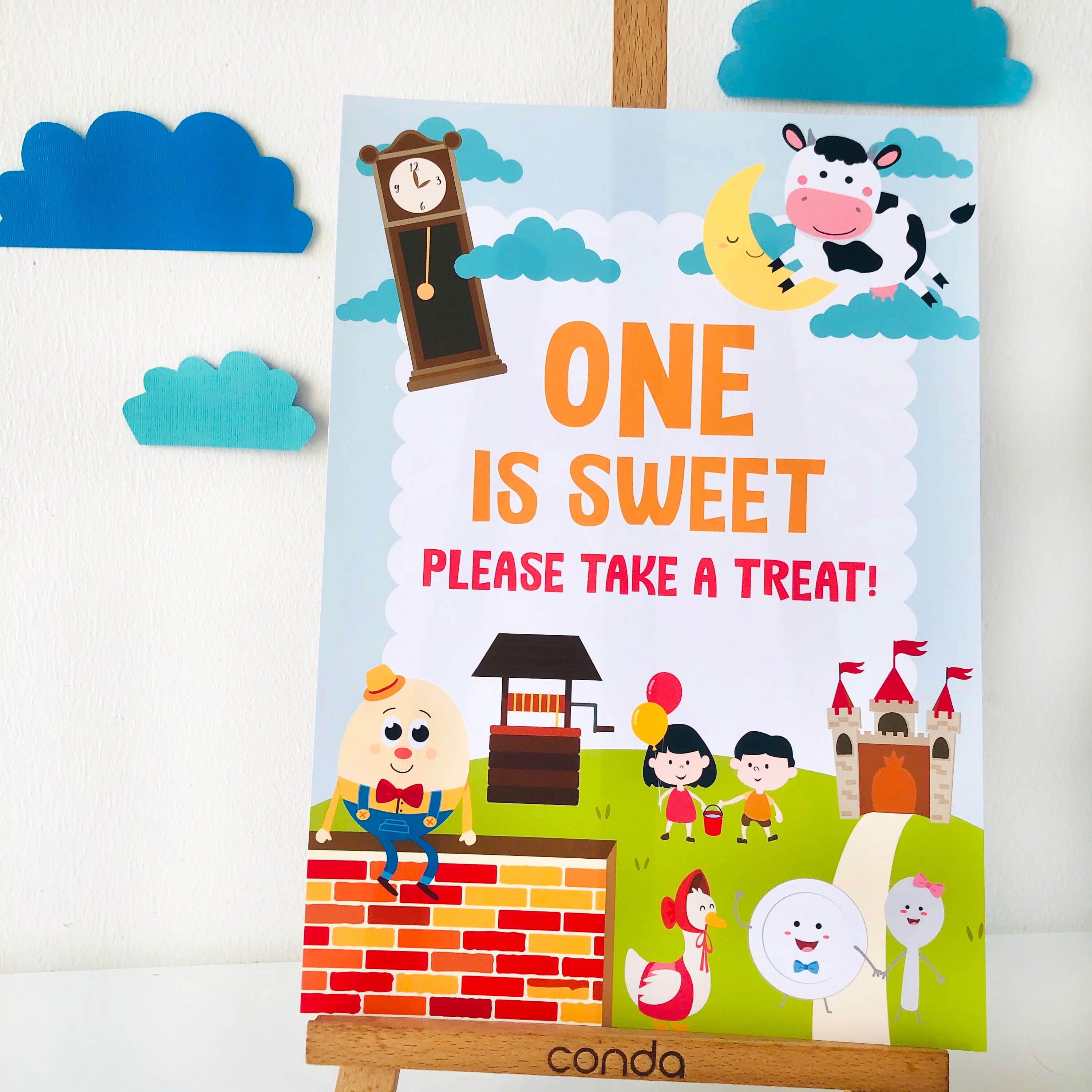 Nursery Rhyme Party Printables Kit, Editable Decorations (digital ...