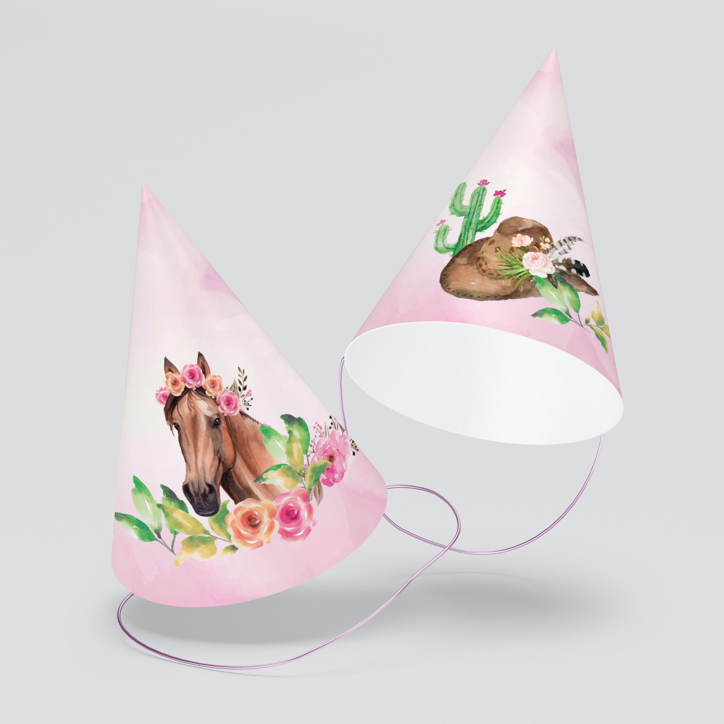 Cowgirl Birthday Party Hats - Etsy