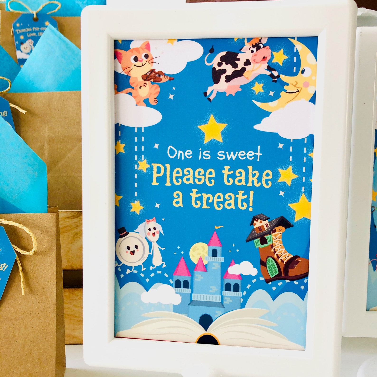 Nursery Rhymes 1st Birthday Party Kit, Decorations (printable) - Etsy