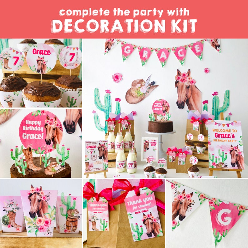 Horse Party Cowgirl Birthday Party