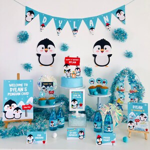 Penguin Food Label/ Winter Wonderland Food Tent Card/ Happy Feet Food ...