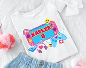 Gamer Girl Birthday Shirt EDITABLE Design/ Pink Video Gaming Girl Gamer Birthday Shirt Design (print on your own) Il_170x135