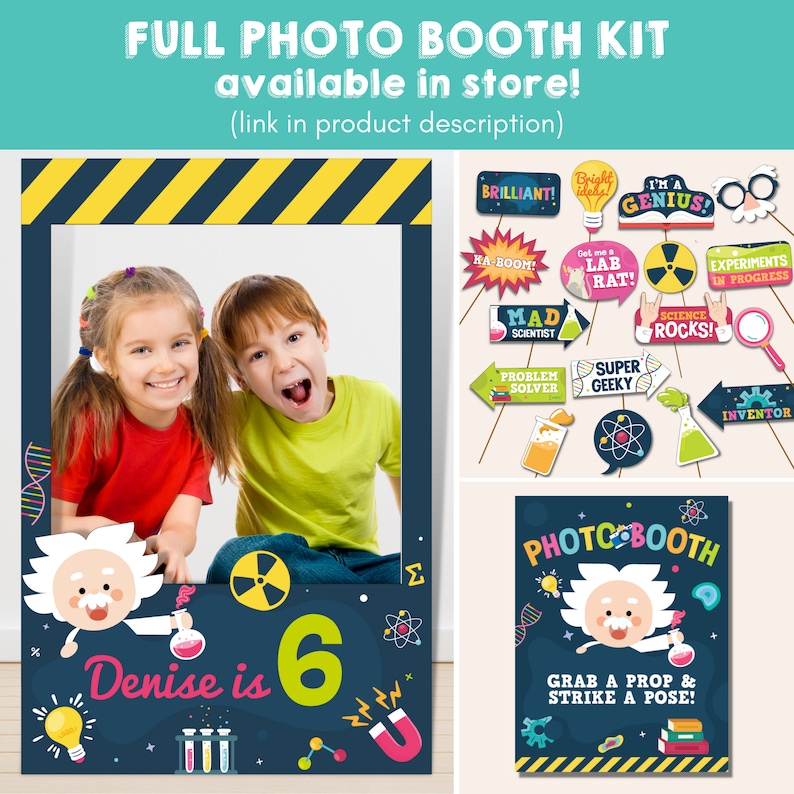 Science Party Photo Booth Photo Props