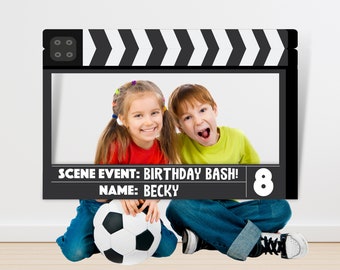 Movie Night Party Photo Booth/ Movie Party Photo Booth Editable Printable