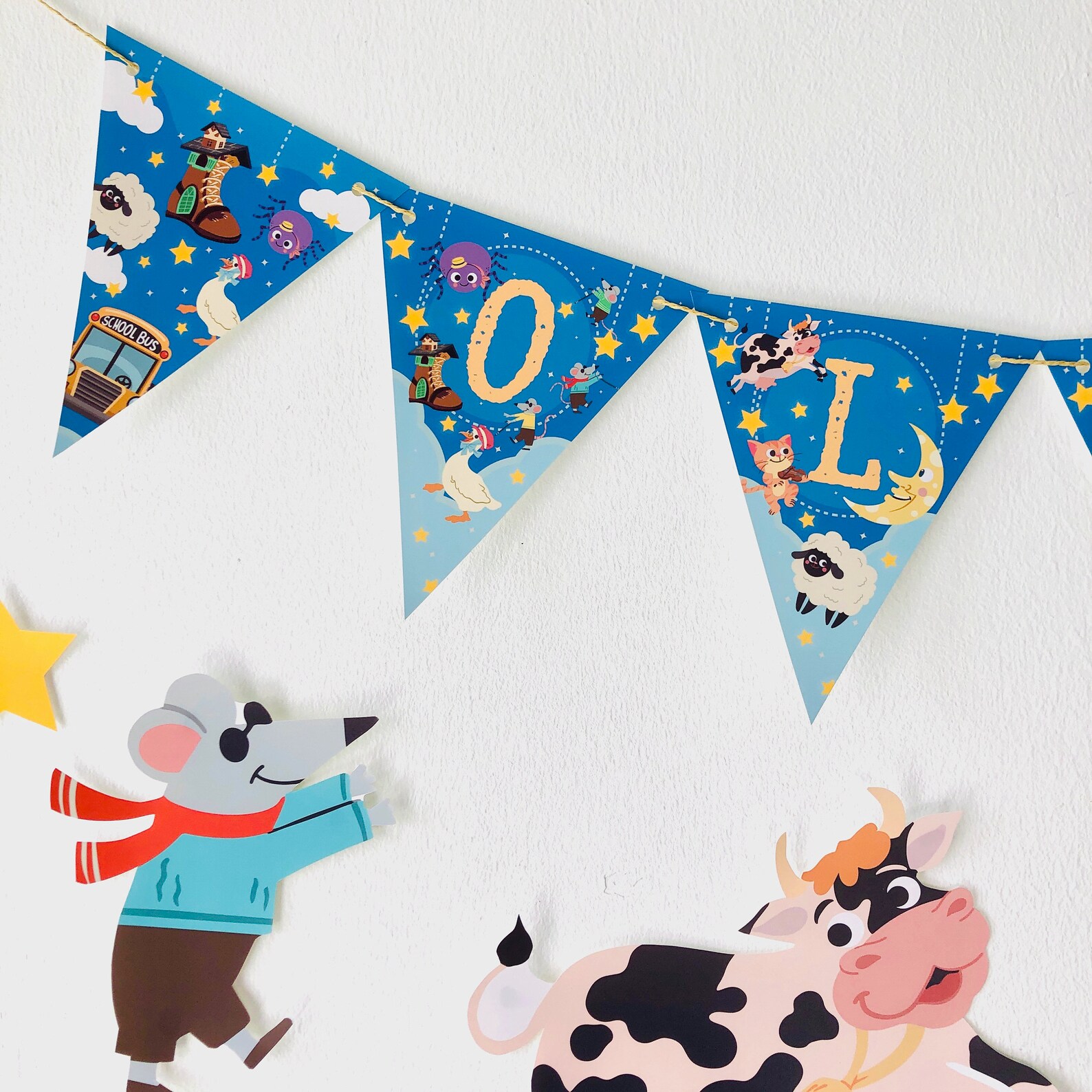 Nursery Rhymes 1st Birthday Party Kit, Decorations (printable) - Etsy