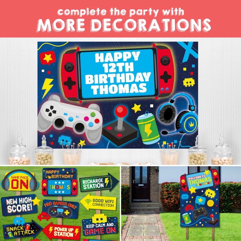 Video Gamer Birthday Party