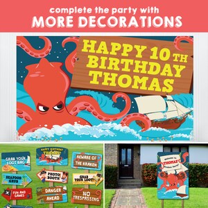 Kraken Birthday Party Octopus Pirates Party