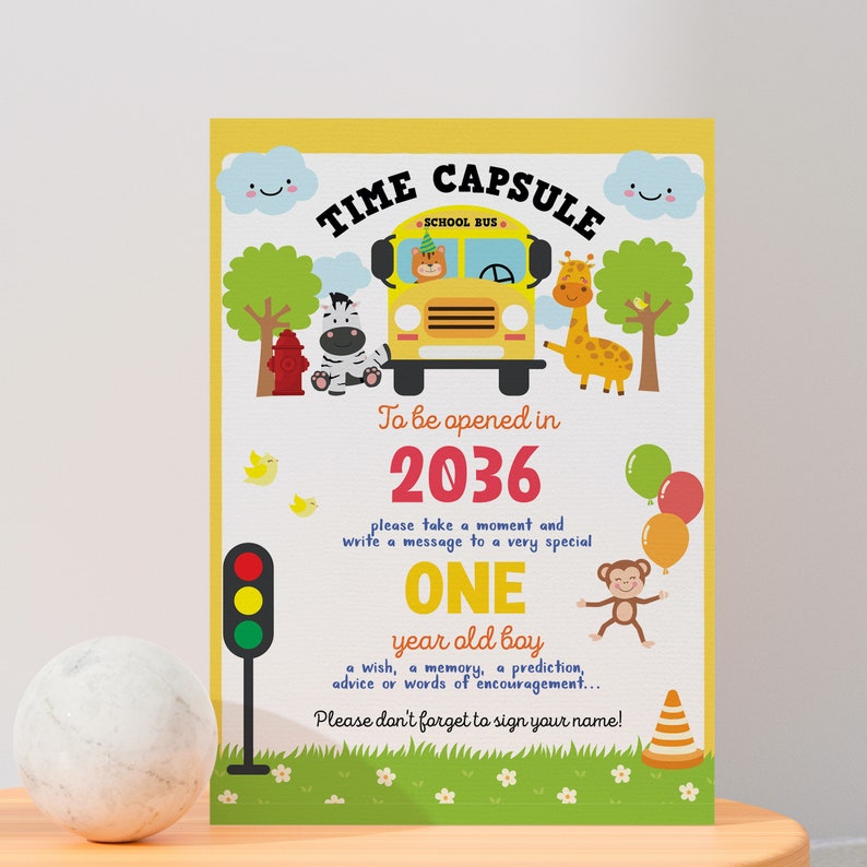 Wheels on the Bus Party Time Capsule