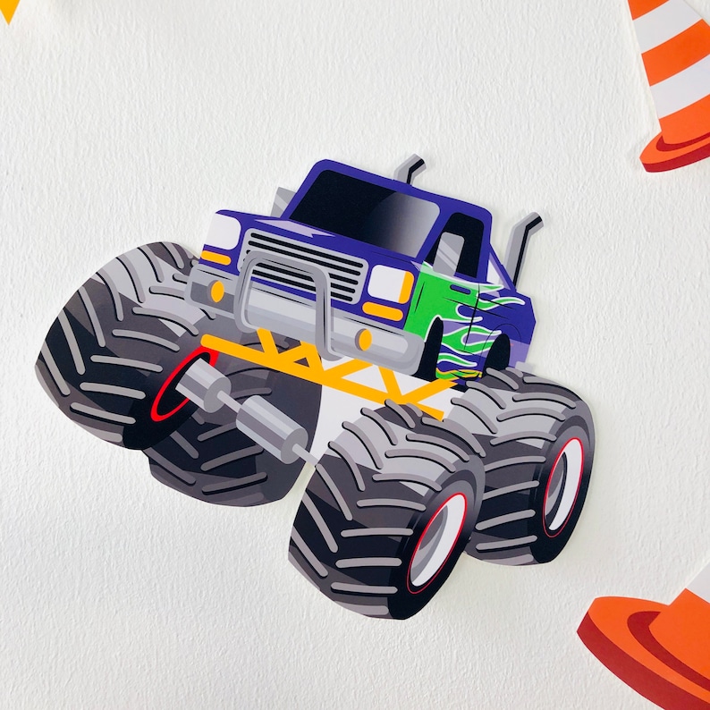 Monster Truck Party Cut Outs Monster Jam Party Decorations