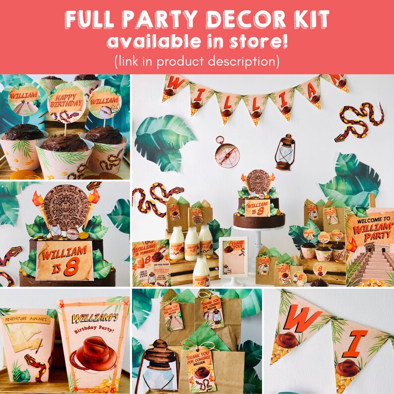 Indiana Jones Party Adventure Explorer Birthday Party